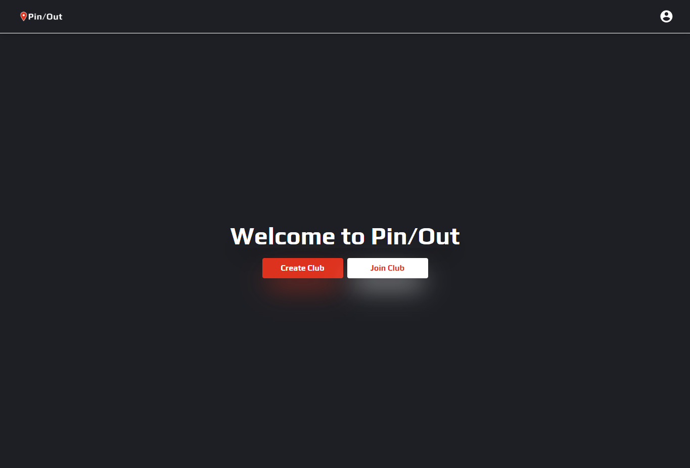 Pin/Out welcome page